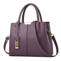 Women's Large Autumn Pu Leather Vintage Style Tote Bag sku image 11