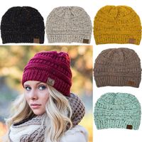 Women's Fashion Solid Color Eaveless Wool Cap main image 1