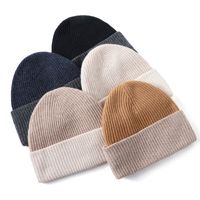 Women's Simple Style Solid Color Eaveless Wool Cap main image 6