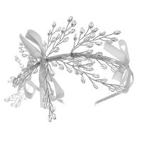 Feenhafter Stil Bogenknoten Künstlicher Kristall Tuch Handgemacht Haarband 1 Stück sku image 2