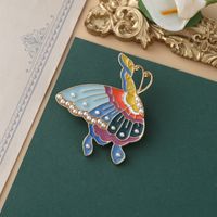 Retro Flower Alloy Inlay Artificial Gemstones Pearl Women's Brooches sku image 11