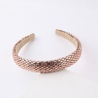 Fashion Solid Color Sponge Inlay Artificial Diamond Hair Band 1 Piece main image 5