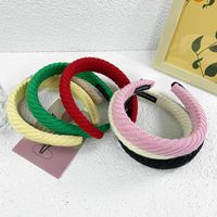 Fashion Solid Color Sponge Hair Band 1 Piece main image 1