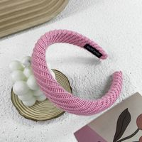 Mode Einfarbig Schwamm Haarband 1 Stück sku image 3