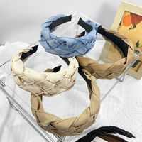 Fashion Solid Color Cloth Hair Band 1 Piece main image 6