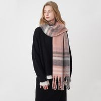 Women's Classic Style Color Block Polyester Scarf main image 5