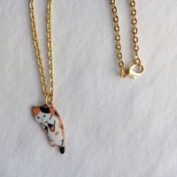 Mode Katze Legierung Emaille Damen Anhänger Halskette 1 Stück sku image 3