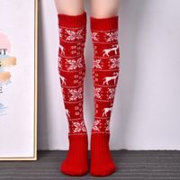 Women's Fashion Elk Polyacrylonitrile Fiber Jacquard Over The Knee Socks main image 4