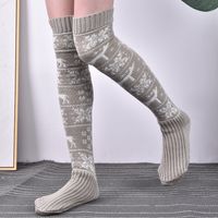 Women's Fashion Elk Polyacrylonitrile Fiber Jacquard Over The Knee Socks main image 2