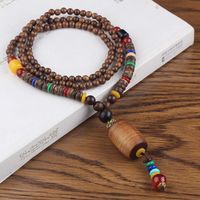 Ethnischer Stil Wassertropfen Holz Perlen Unisex Halskette Mit Anhänger 1 Stück sku image 8