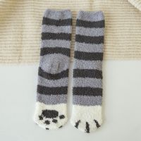 Femmes Mignon Empreinte De Patte Molleton Cheville Chaussettes sku image 4