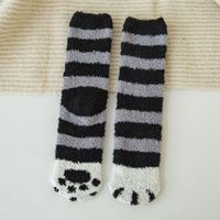 Femmes Mignon Empreinte De Patte Molleton Cheville Chaussettes sku image 3