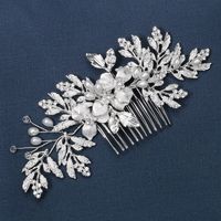 Einfache Neue Perle Blumenblatt Haarspange sku image 2