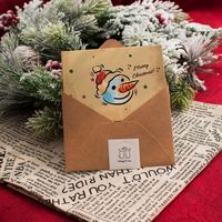 Christmas Christmas Tree Snowman Paper Party Card sku image 4