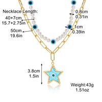 Fashion Devil's Eye Heart Shape Alloy Plating Artificial Rhinestones Women's Pendant Necklace sku image 17