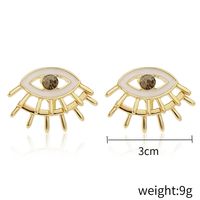 Fashion Devil's Eye Heart Shape Alloy Plating Artificial Rhinestones Women's Pendant Necklace sku image 9