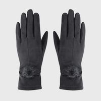 Women's Elegant Solid Color Plush Polyester Warm Gloves 1 Piece sku image 2