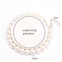 Moda Color Sólido Perla Artificial Mujeres Collar 1 Pieza sku image 5