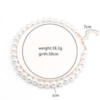 Fashion Solid Color Artificial Pearl Women's Necklace 1 Piece sku image 3