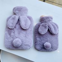 Cartoon Rabbit-like Plush Hand Warmer Hot Compress Belly Removable And Washable Pvc Explosion-proof Hot Water Injection Bag Cute Portable sku image 16
