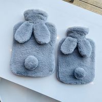 Cartoon Rabbit-like Plush Hand Warmer Hot Compress Belly Removable And Washable Pvc Explosion-proof Hot Water Injection Bag Cute Portable sku image 13