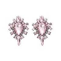 1 Pair Elegant Luxurious Shiny Geometric Artificial Crystal Alloy Women's Drop Earrings sku image 9