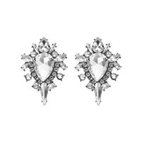 1 Pair Elegant Luxurious Shiny Geometric Artificial Crystal Alloy Women's Drop Earrings sku image 10