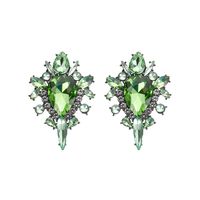 1 Pair Elegant Luxurious Shiny Geometric Artificial Crystal Alloy Women's Drop Earrings sku image 8