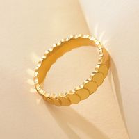 Simple Style Geometric Titanium Steel Plating Rings 1 Piece main image 5