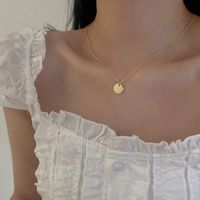 Simple Style Solid Color Pearl Necklace 1 Piece sku image 2