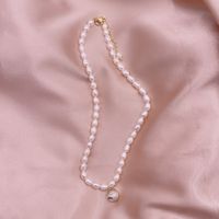 Simple Style Solid Color Pearl Necklace 1 Piece sku image 12