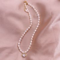 Simple Style Solid Color Pearl Necklace 1 Piece sku image 13