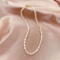 Simple Style Solid Color Pearl Necklace 1 Piece sku image 5