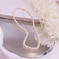 Simple Style Solid Color Pearl Necklace 1 Piece sku image 6