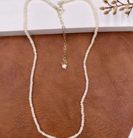 Simple Style Solid Color Pearl Necklace 1 Piece sku image 26
