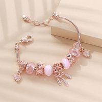 Fashion Bear Alloy Copper Beaded Inlay Glass Women's Bracelets 1 Piece main image 2