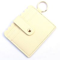 Unisex Color Block Plaid Flower Pu Leather Zipper Buckle Card Holders sku image 5
