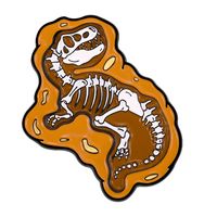 Retro Dinosaur Skull Alloy Stoving Varnish Unisex Brooches sku image 3