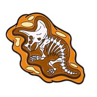 Retro Dinosaur Skull Alloy Stoving Varnish Unisex Brooches sku image 2