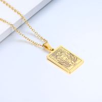 Simple Style Constellation Stainless Steel Plating Necklace sku image 17