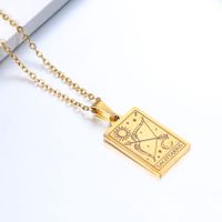 Simple Style Constellation Stainless Steel Plating Necklace sku image 21