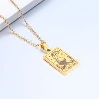 Simple Style Constellation Stainless Steel Plating Necklace sku image 22