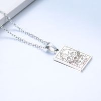 Simple Style Constellation Stainless Steel Plating Necklace sku image 4