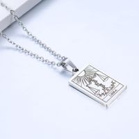 Simple Style Constellation Stainless Steel Plating Necklace sku image 7