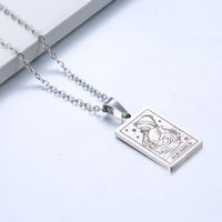 Simple Style Constellation Stainless Steel Plating Necklace sku image 11