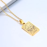 Simple Style Constellation Stainless Steel Plating Necklace sku image 16