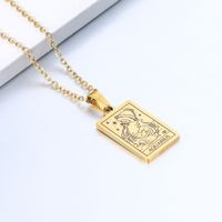 Simple Style Constellation Stainless Steel Plating Necklace sku image 23