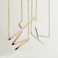 Stainless Steel Fashion Polishing Letter Necklace main image 1