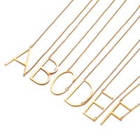 Stainless Steel Fashion Polishing Letter Necklace main image 4