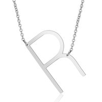 Stainless Steel Fashion Polishing Letter Necklace sku image 18